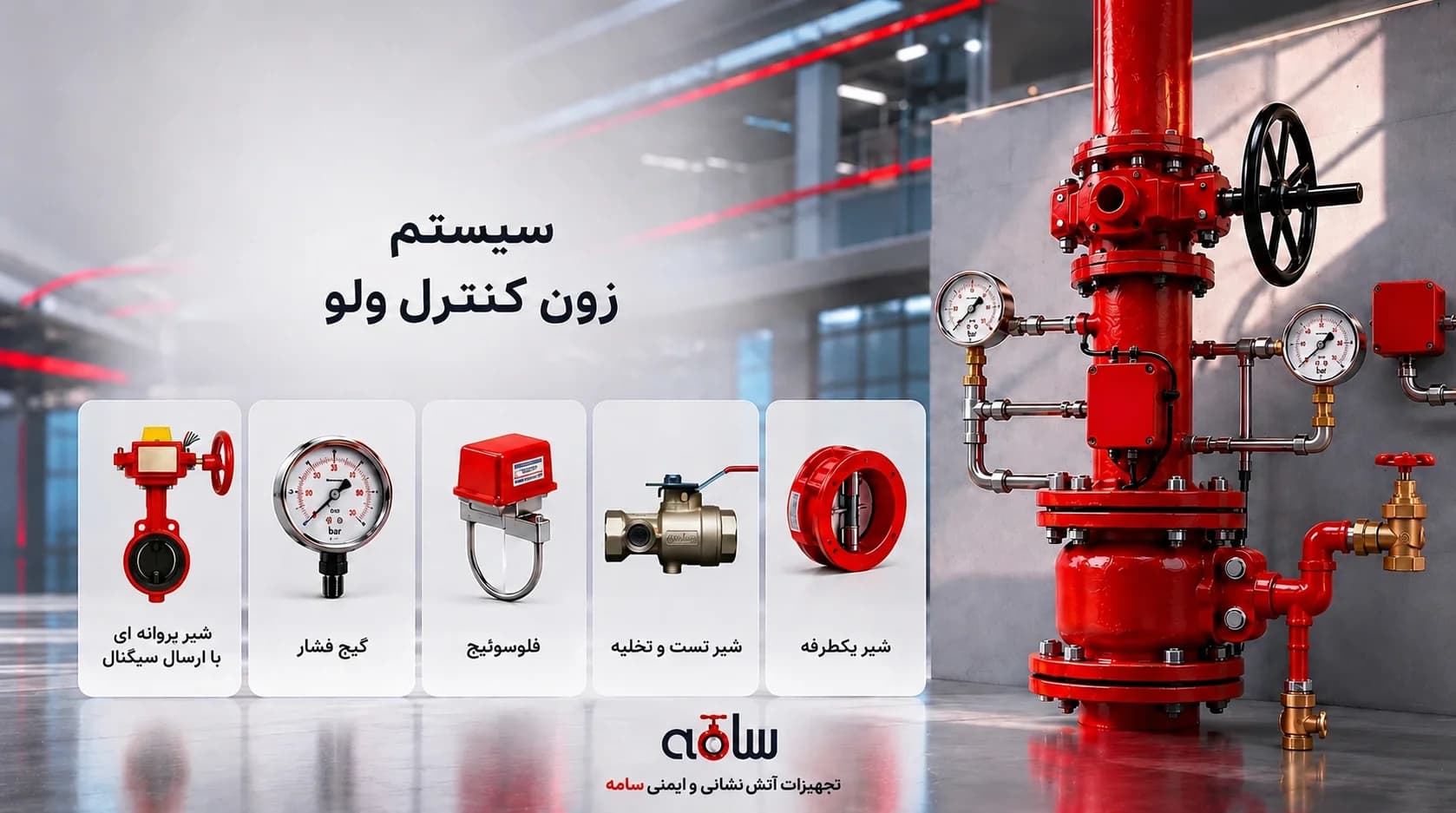 بنر سیستم‌های اعلام حریق — فروشگاه سامه